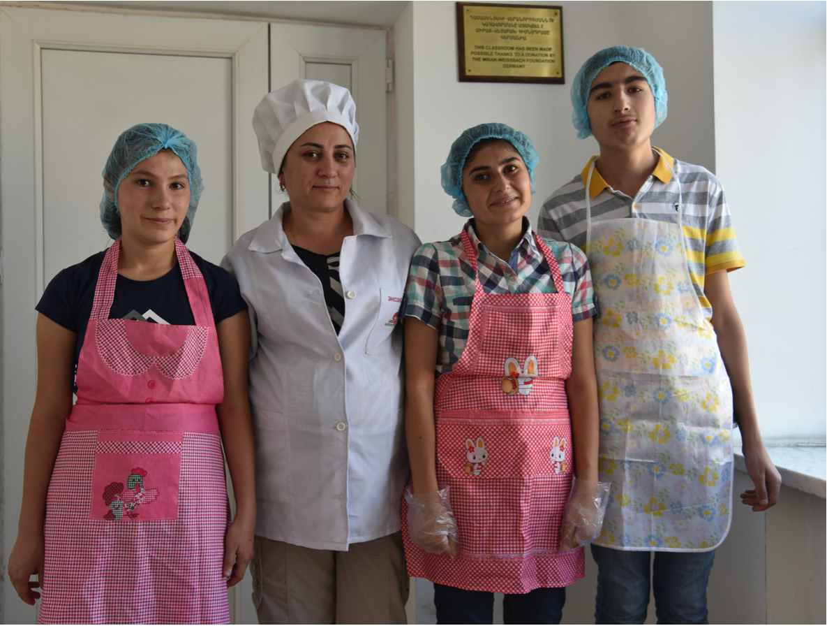 culinary classroom at the Parakar School