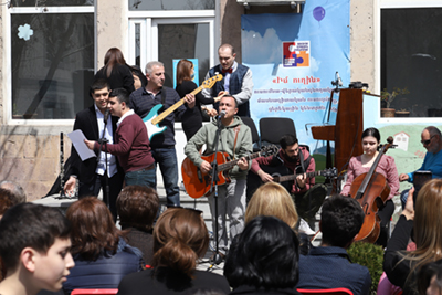 MyWay 7-Lav-Eli-rock-band-with-My-Way-students-Gagik-and-Eric